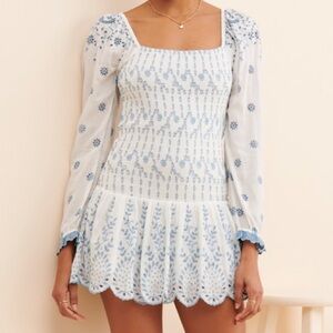 LoveShackFancy Jayce Mini Dress XS